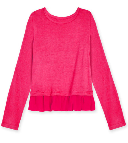 Chiffon Ruffle Tee