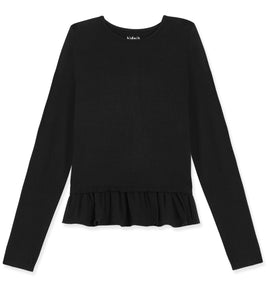 Chiffon Ruffle Tee
