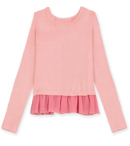 Chiffon Ruffle Tee
