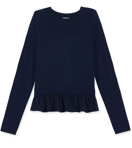 Chiffon Ruffle Tee