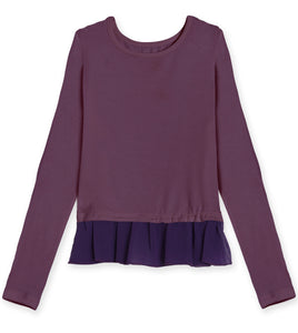 Chiffon Ruffle Tee