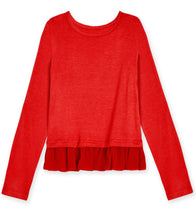 Chiffon Ruffle Tee