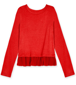 Chiffon Ruffle Tee